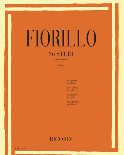 36 studi per violino — Federigo Fiorillo