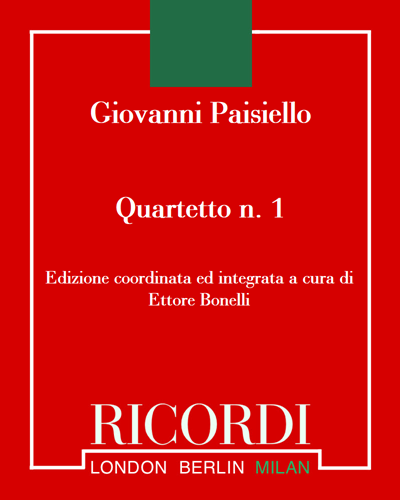Quartetto n. 1 — Giovanni Paisiello