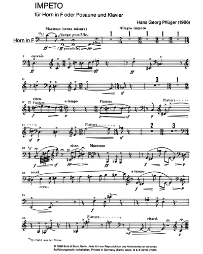 Impeto — Hans-Georg Pflueger