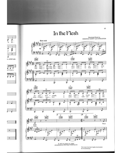 In The Flesh — Blondie