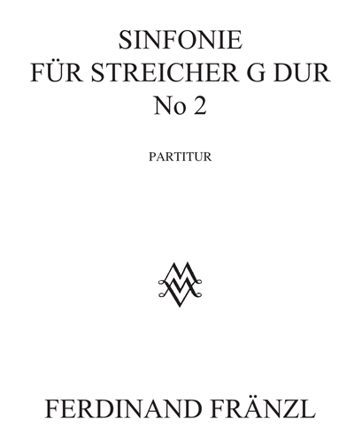 Symphony No. 2 in G major, op. 1 — Ferdinand Fränzl