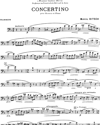 Concertino — Marcel Bitsch