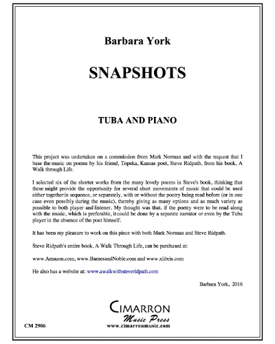 Snapshots — Barbara York