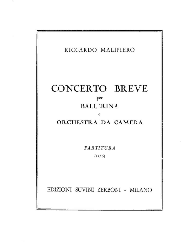 Concerto breve — Riccardo Malipiero