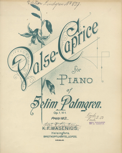 Valse-Caprice, op. 1 no. 4 — 塞利姆·帕尔姆格伦
