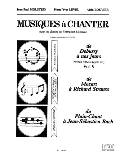 Musiques à chanter, Vol. 9 — 合集