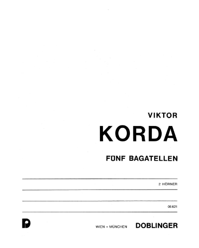 Five Bagatelles — Viktor Korda