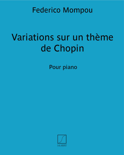 Variations sur un thème de Chopin - Pour piano — 蒙波