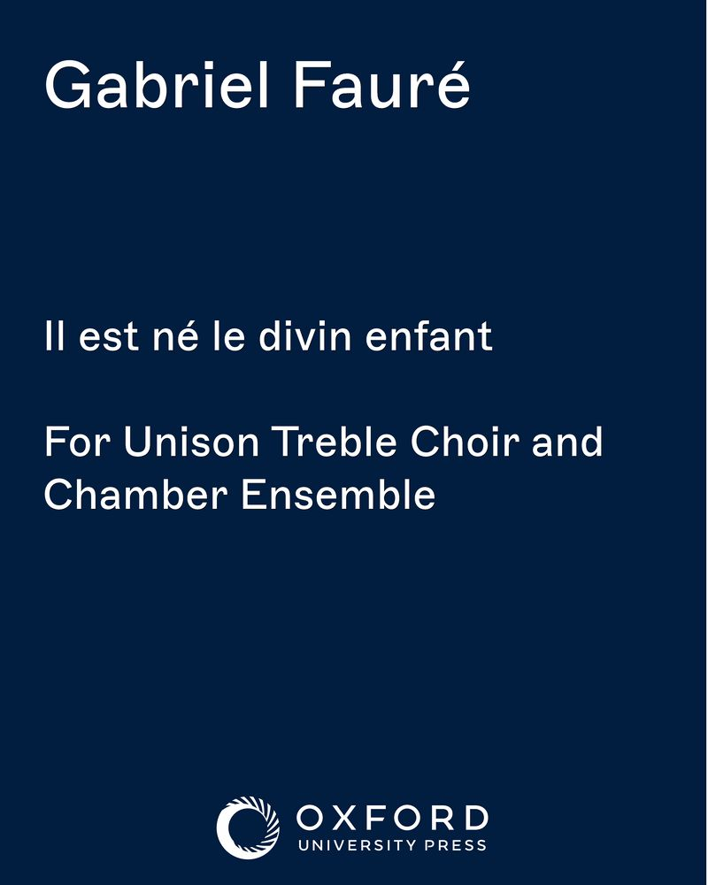 Il est né le divin enfant — 福雷