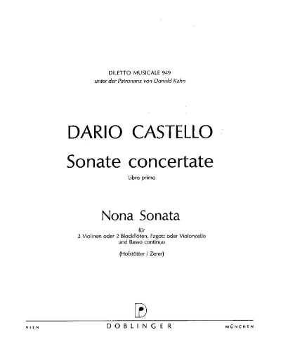 Sonata No. 9 in C major — Dario Castello