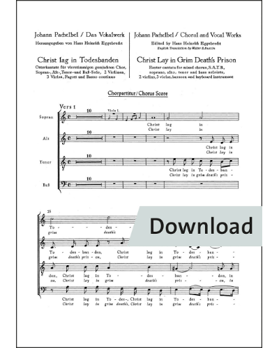 Christ lay in grim death's prison — 帕赫贝尔
