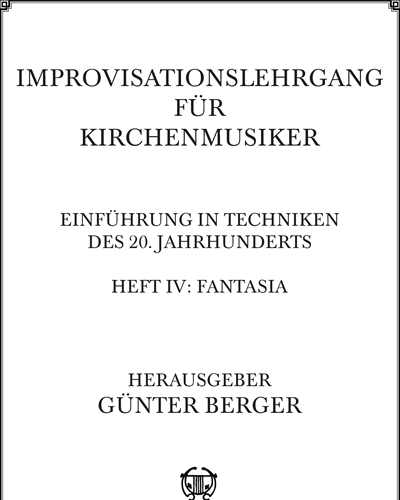 Fantasia: Heft IV (Improvisationslehrgang) — Günter Berger