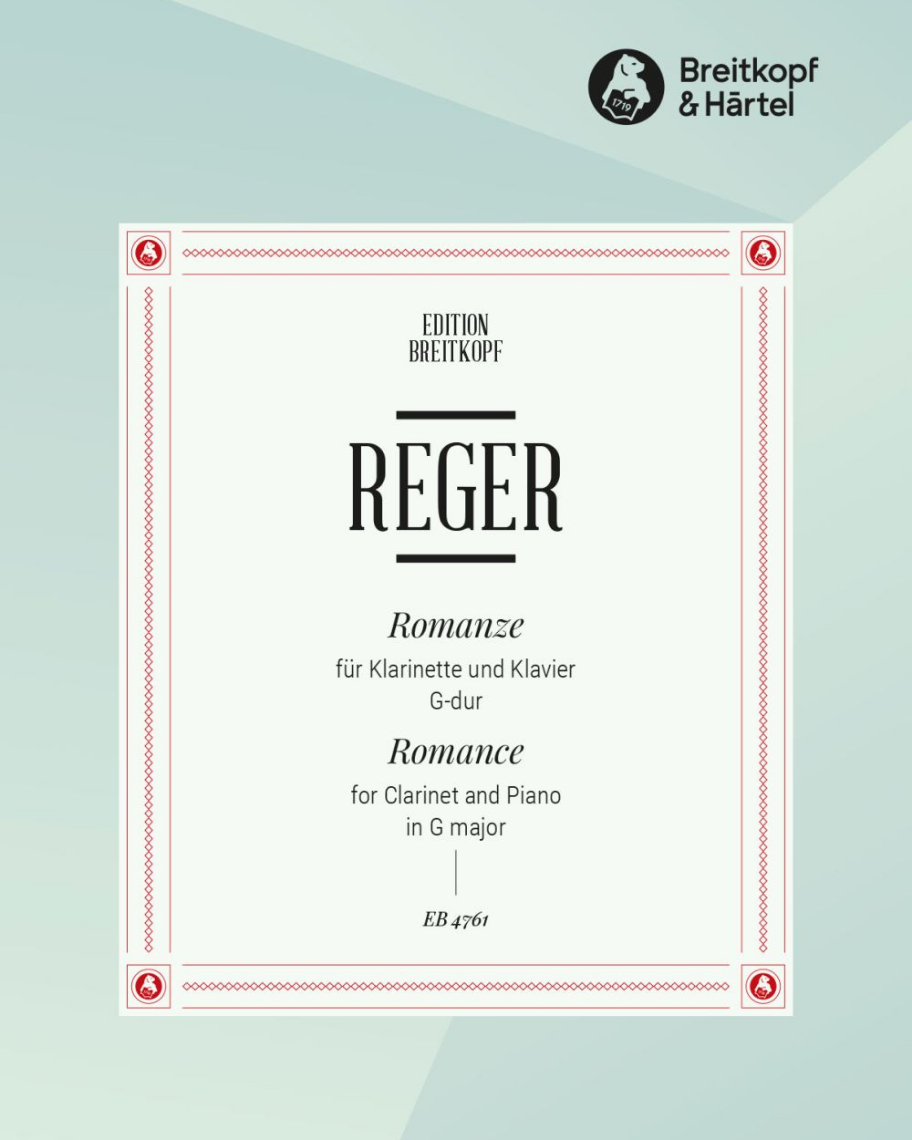 Romanze G-dur (Ausgabe für Klarinette und Klavier) — Max Reger