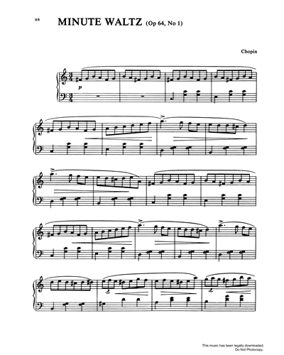 Minute Waltz, op. 64 no. 1 — Frédéric Chopin