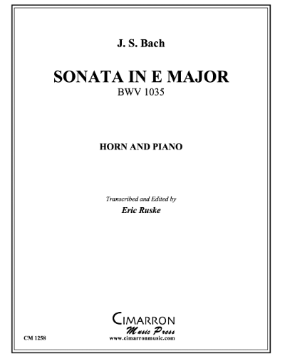Sonata in E major, BWV 1035 — Johann Sebastian Bach