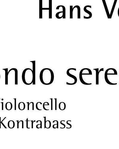 Rondo sereno — Hans Vogt