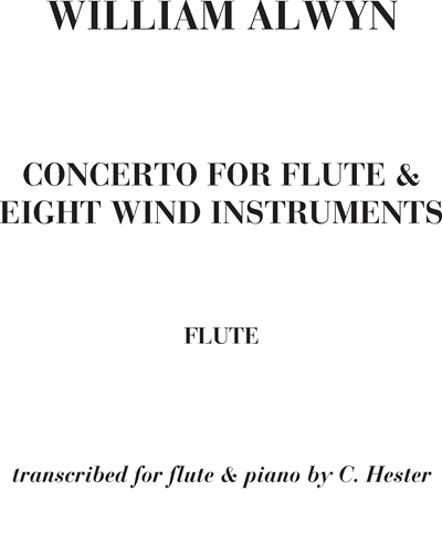 Concerto for Flute and Eight Wind Instruments — William Alwyn