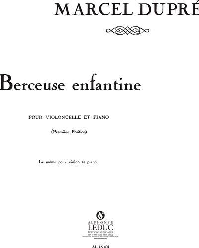 Berceuse Enfantine — 马塞尔·迪普雷