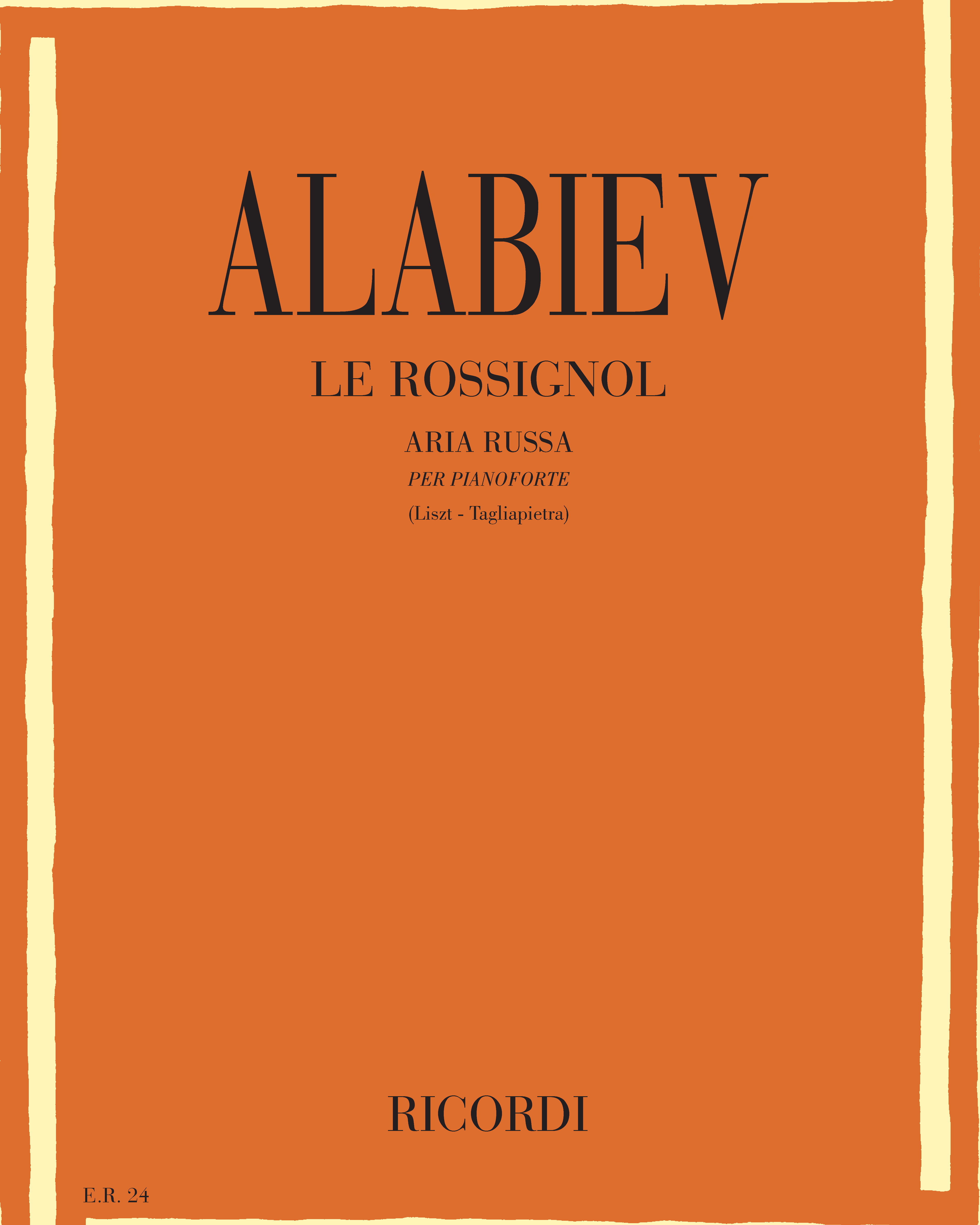 Le rossignol — Alexander Alabiev