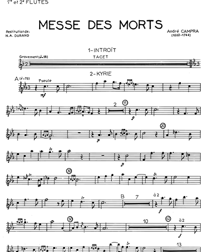 Requiem, Messe des morts — 安德烈·坎普拉