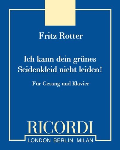 Ich kann dein grünes Seidenkleid nicht leiden! — Fritz Rotter