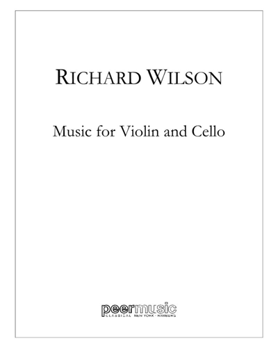 Music for Violin and Cello — Richard Wilson