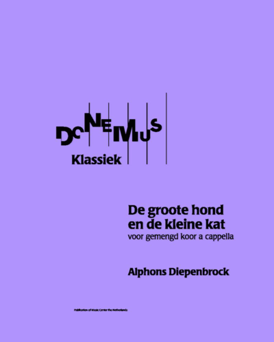 De Groote Hond en de Kleine Kat — Alphons Diepenbrock