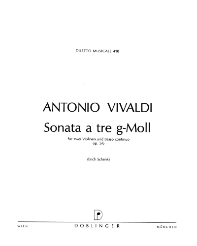 Trio Sonata in G minor, op. 5/6, RV 72 — 维瓦尔第