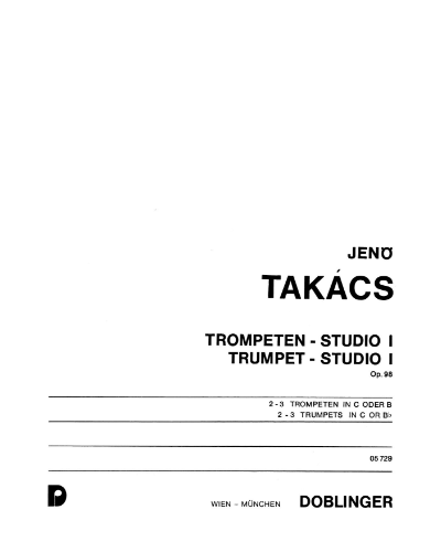 Trumpet Studio I, op. 98 — Jenő Takács
