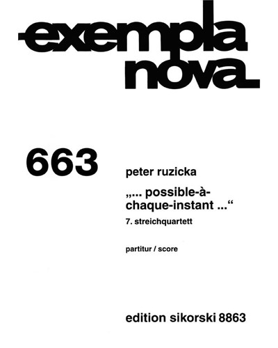 ... possible-à-chaque-instant ... — Peter Ruzicka