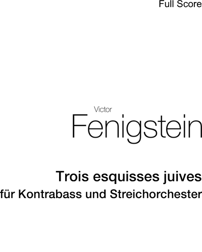 Trois esquisses juives — Victor Fenigstein