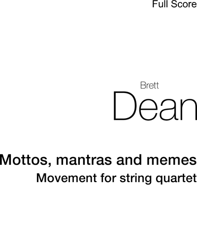Mottos, mantras and memes — 布雷特·迪恩