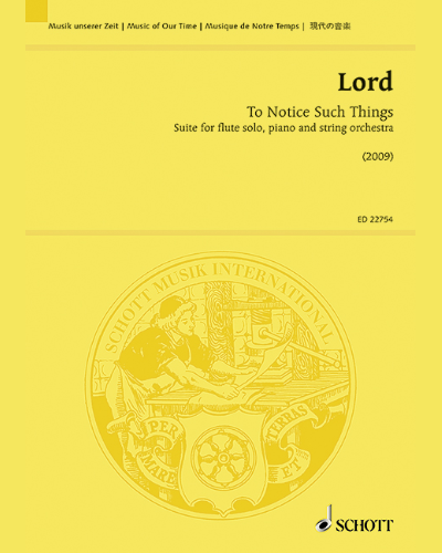 To Notice Such Things — Jon Lord