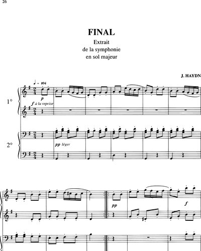 Final (from Haydn's 'Symphony in G major') — 海顿