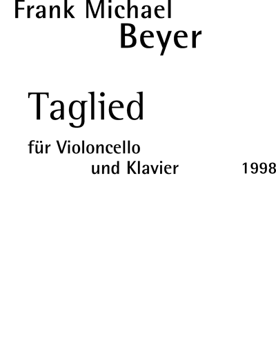 Taglied — Frank Michael Beyer
