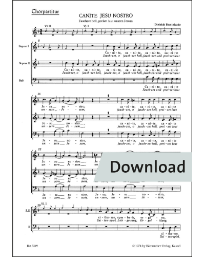 Canite Jesu nostro (Jauchzet hell, preiset laut) BuxWV 11 — 布克斯特胡德