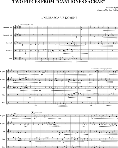 Two Pieces (from 'Cantiones Sacrae') — 威廉·伯德