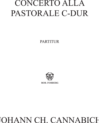 Concerto alla pastorale C-dur — Christian Cannabich