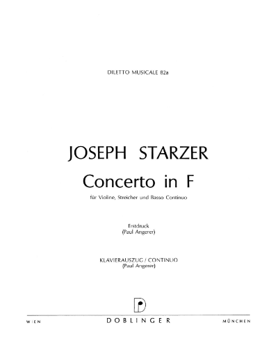 Concerto in F major — Joseph Starzer