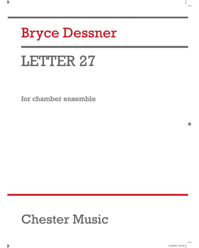 Letter 27 — Bryce Dessner