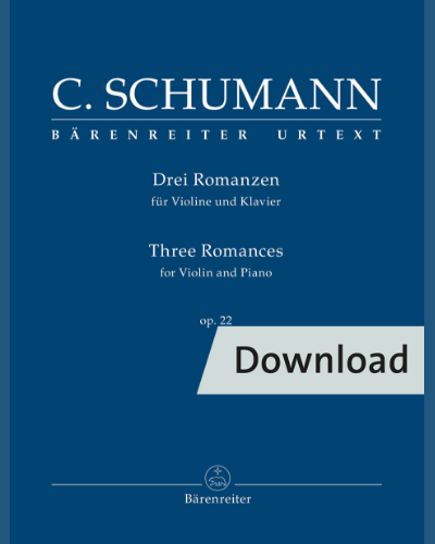 Three Romances for Violin and Piano, op. 22 — 克拉拉·舒曼