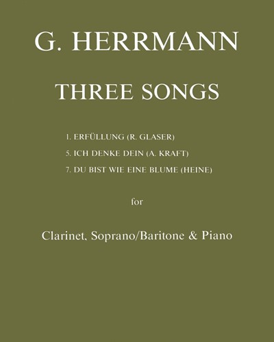 Three German Songs, op. — Gottfried Herrmann