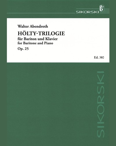 The Hoelty Trilogy, op. 25 — Walter Abendroth