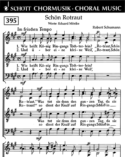 Schön Rotraut — 舒曼
