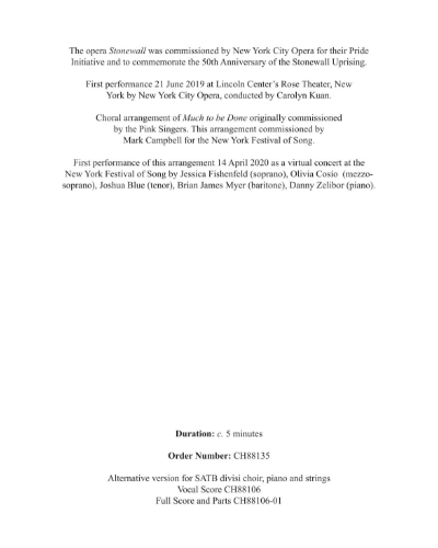 Much to be Done — Iain Bell