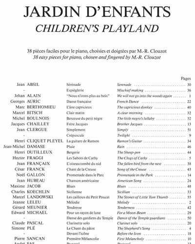Jardin d'Enfants — 合集