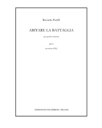 Abitare la Battaglia — Riccardo Panfili