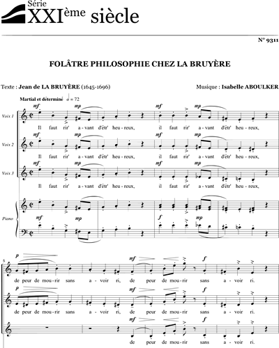 Folâtre philosophie chez La Bruyère — Isabelle Aboulker