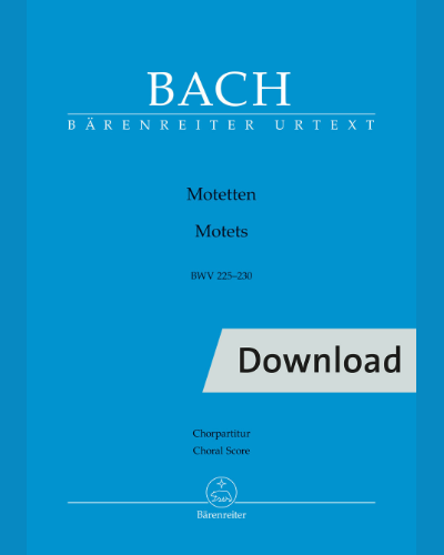 Motets BWV 225-230 — Johann Sebastian Bach
