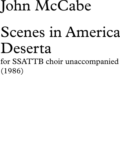 Scenes in America Deserta — John McCabe